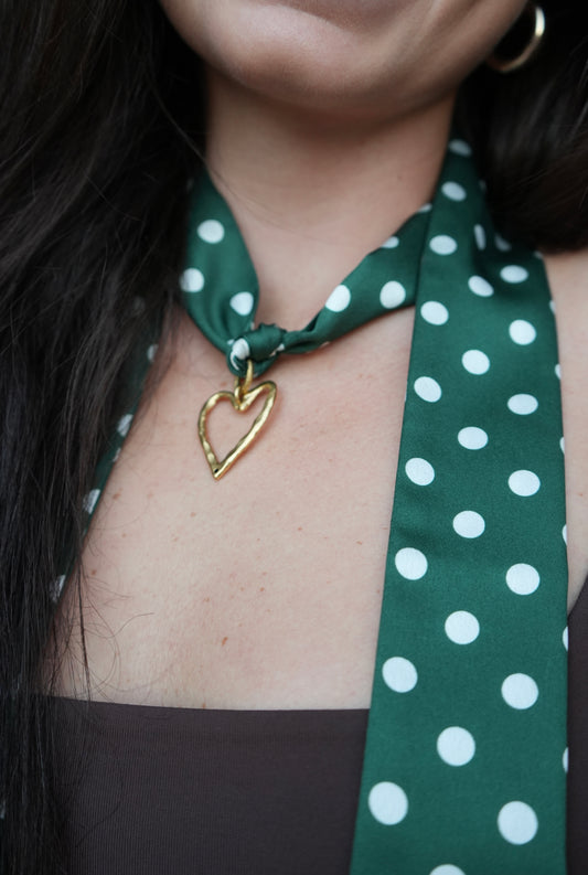 The Olive Dot Scarf
