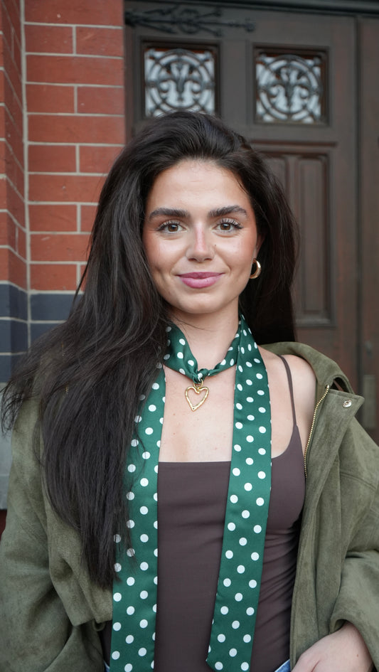 The Olive Dot Scarf