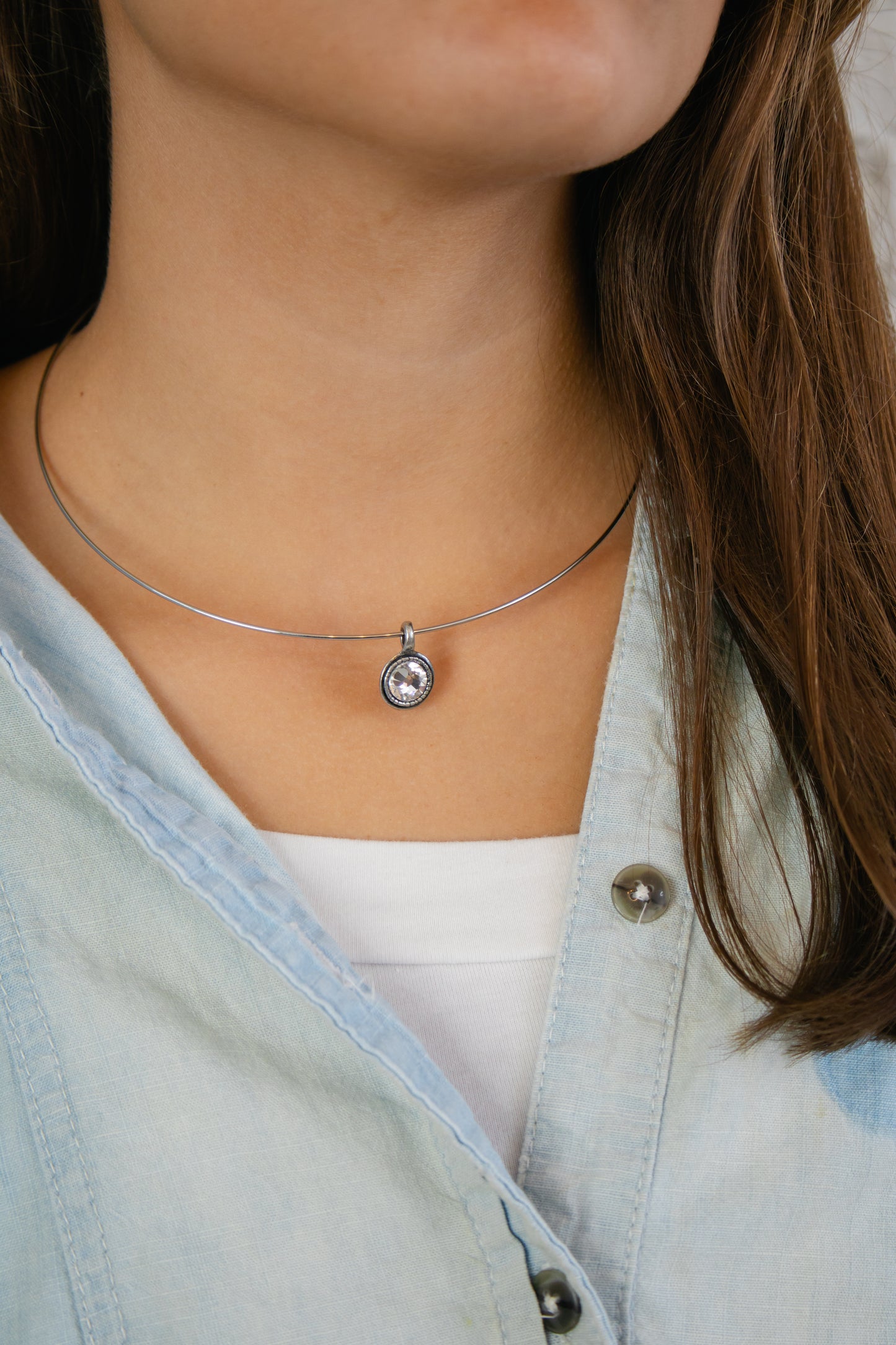 The Bezel Collar Necklace